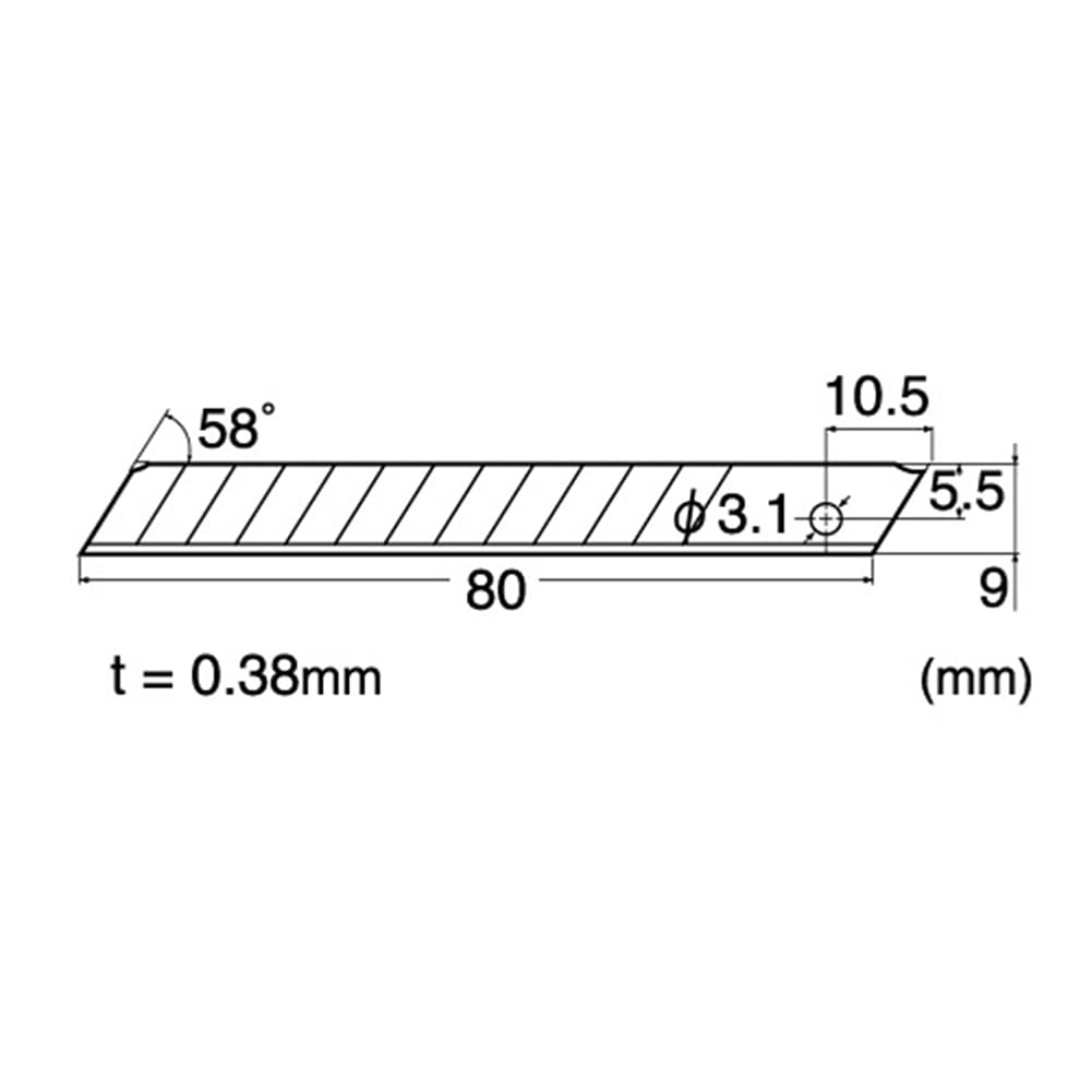 9mm Stainless Steel Snap-Off Blades 5-Blade Pack K238352