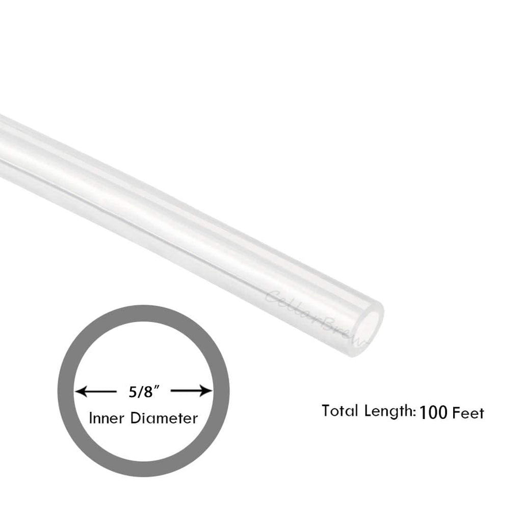 5/8" ID Food Grade Silicone Tubing 100 Feet R88299