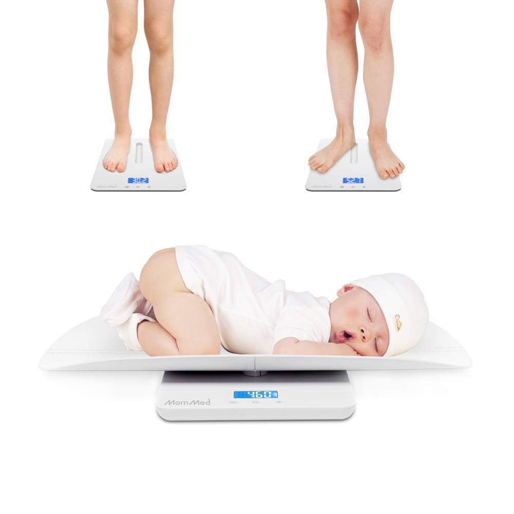 Baby Scale with Hold Function, Blue Backlight, Weight and Height Track X608