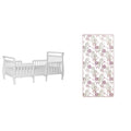 3 in 1 Convertible Toddler Bed and Firm Fiber Crib Mattress A377