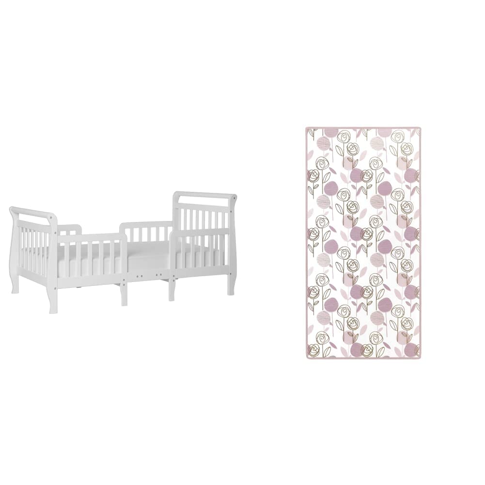 3 in 1 Convertible Toddler Bed and Firm Fiber Crib Mattress A377