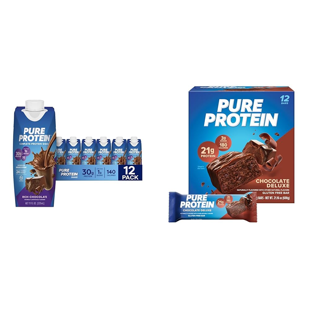 Chocolate Protein Shake & Bars, 12 Count C178229