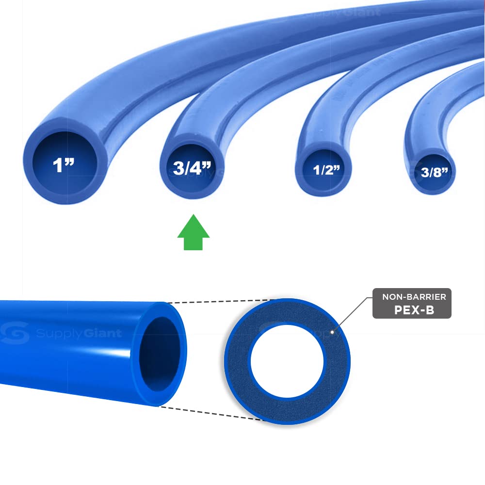3/4 In x 100 Ft Blue PEX-B Pipe Q437