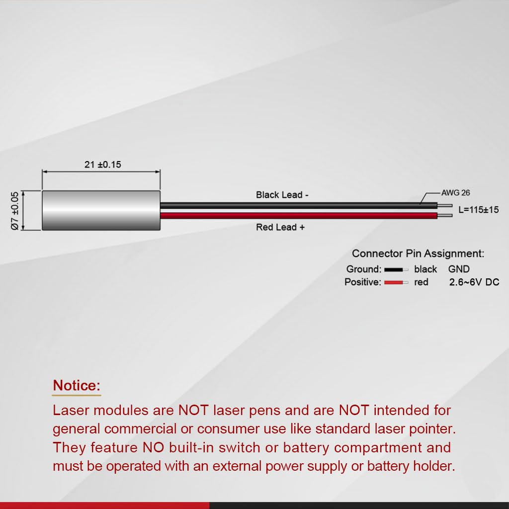 650nm Class 2 Laser Module W13020