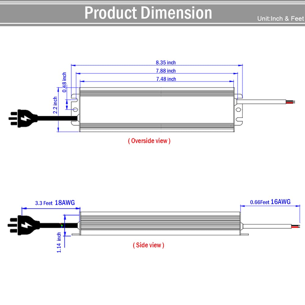 24V 200W LED Power Supply B8150