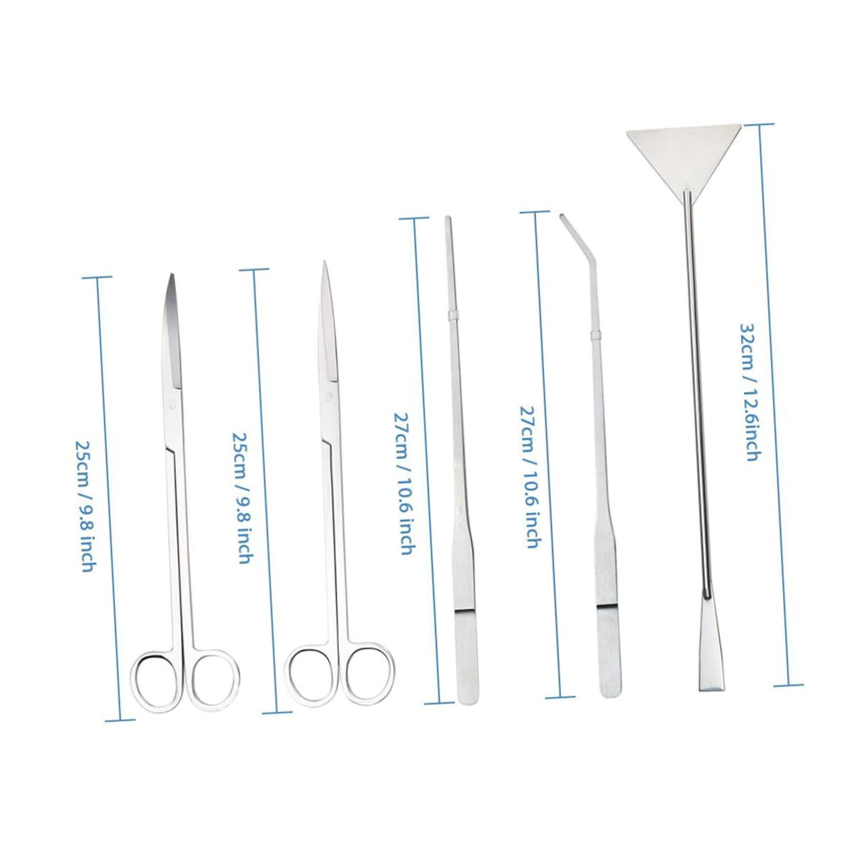 5 in 1 Stainless Steel Aquarium Aquascaping Kit H854235