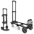 3-in-1 Convertible Dolly Cart 600LB Hand Truck with 6 Wheels J166