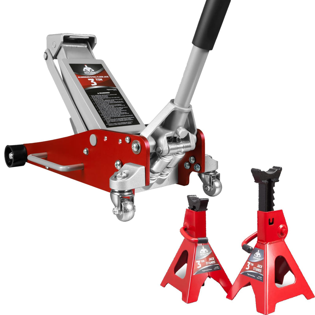 3 Ton Low Profile Aluminum and Steel Car Jack with Jack Stand X411