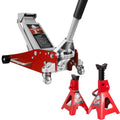 3 Ton Low Profile Aluminum and Steel Car Jack with Jack Stand X411