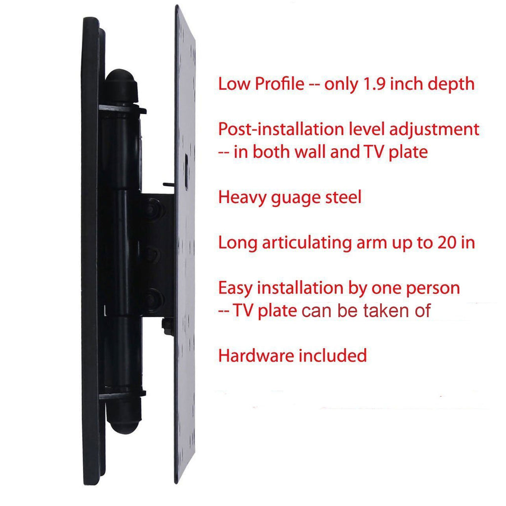 Single Stud Swing Arm TV Wall Mount W1716