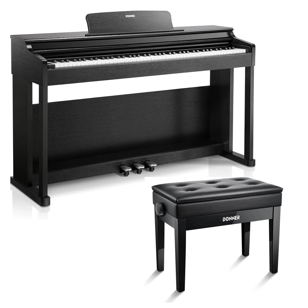 88-Key Weighted Action Digital Piano with Storage Bench F93125