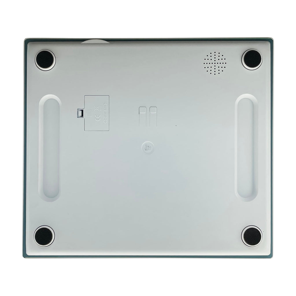 Digital Scale, Extra-Wide 13x15 Glass Platform, Slate Blue M252