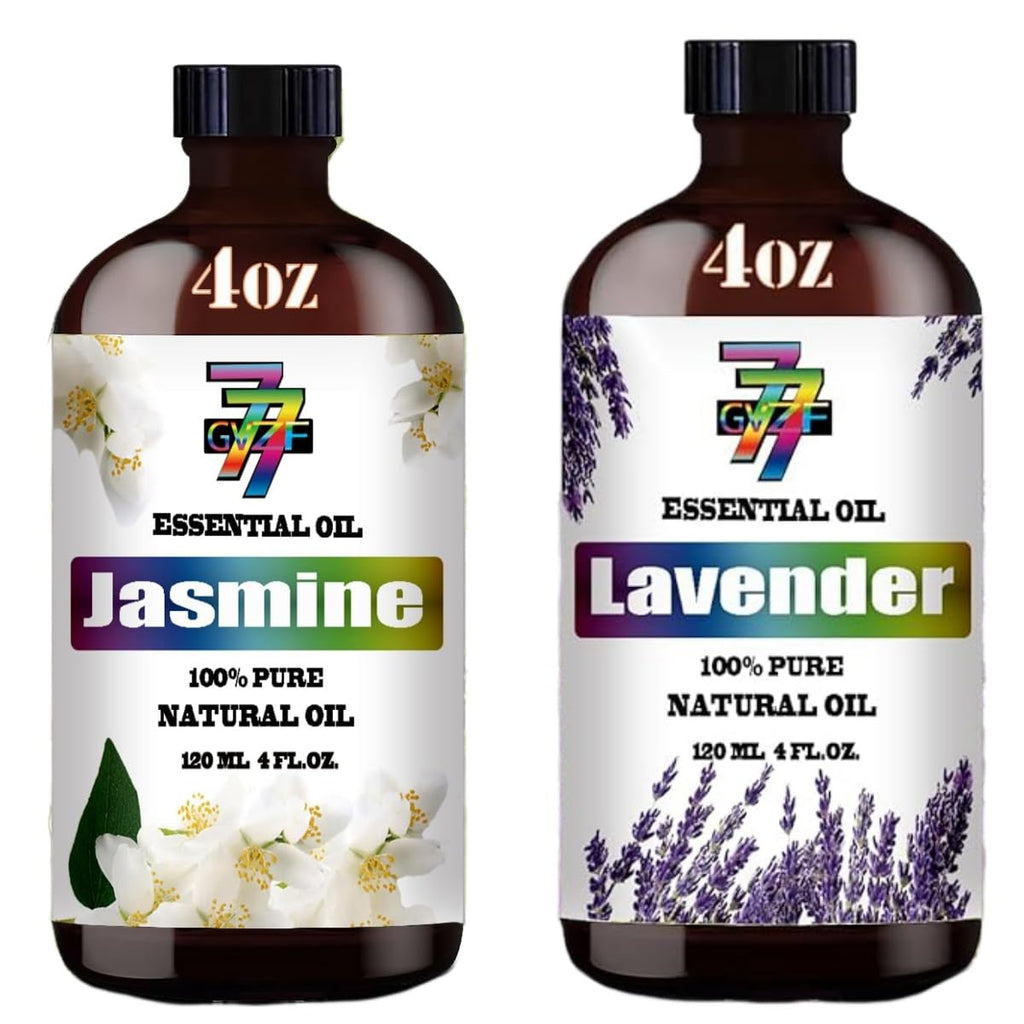 4 Fl Oz Lavender and Jasmine Essential Oil Set N9150