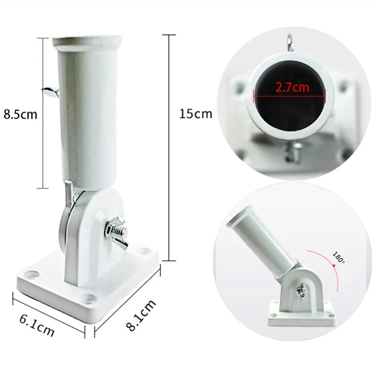 Aluminum Adjustable Wall Mounted Flag Holder I7983