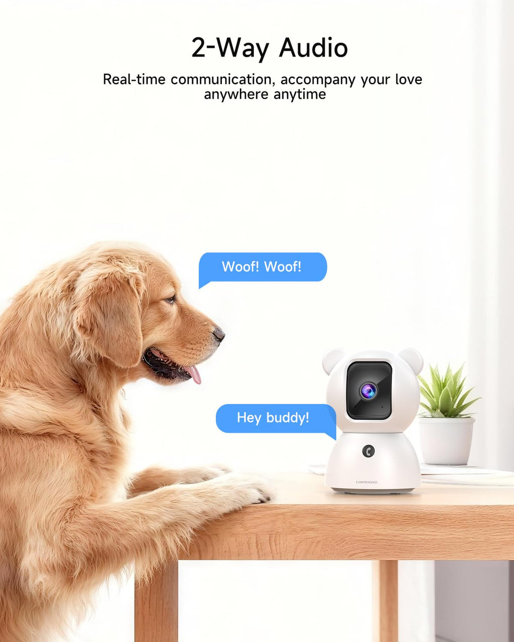 2 Pack 2.5K Indoor Security Cameras with Pan Tilt Night Vision 2-Way Audio L80826