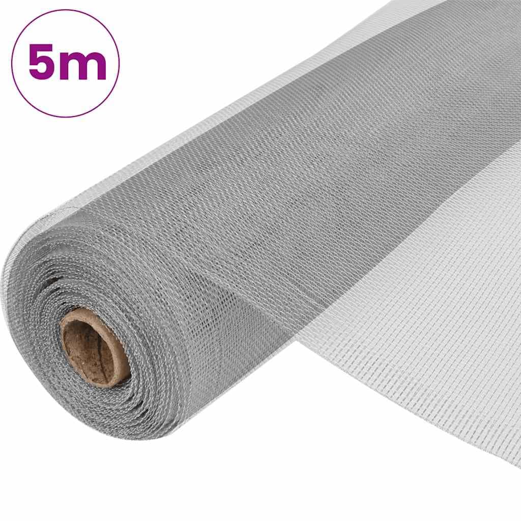 Aluminum Mesh Screen 39.4"x196.9" Silver I61810