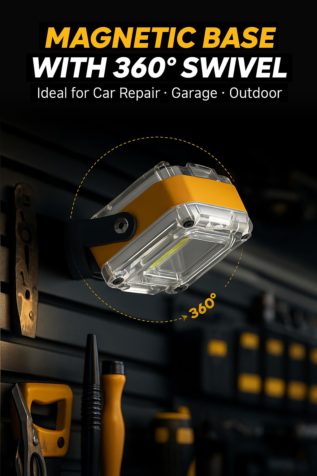2 Pack Rechargeable LED Work Light V10646