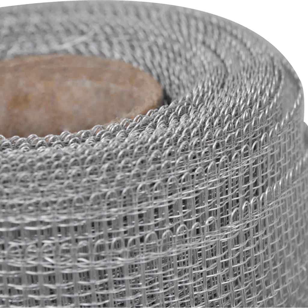 Aluminum Mesh Screen 39.4"x196.9" Silver I61810