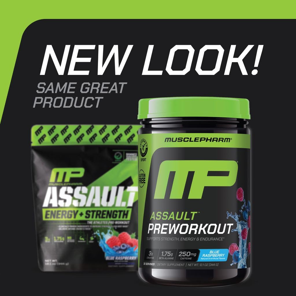 Blue Raspberry PreWorkout Powder 30 Servings V7957
