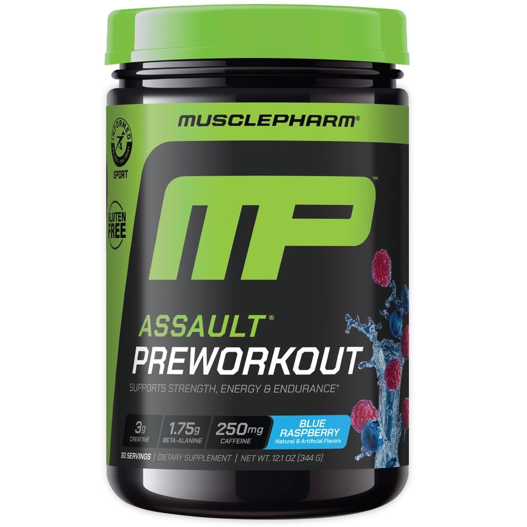 Blue Raspberry PreWorkout Powder 30 Servings V7957