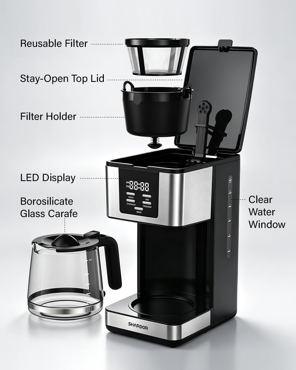 12-Cup Programmable Coffee Maker L61776