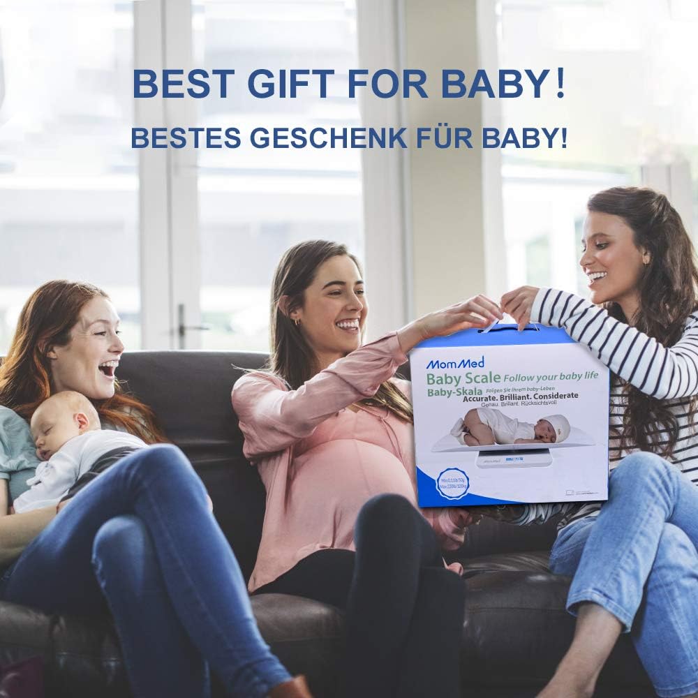 Baby Scale with Hold Function, Blue Backlight, Weight and Height Track X608