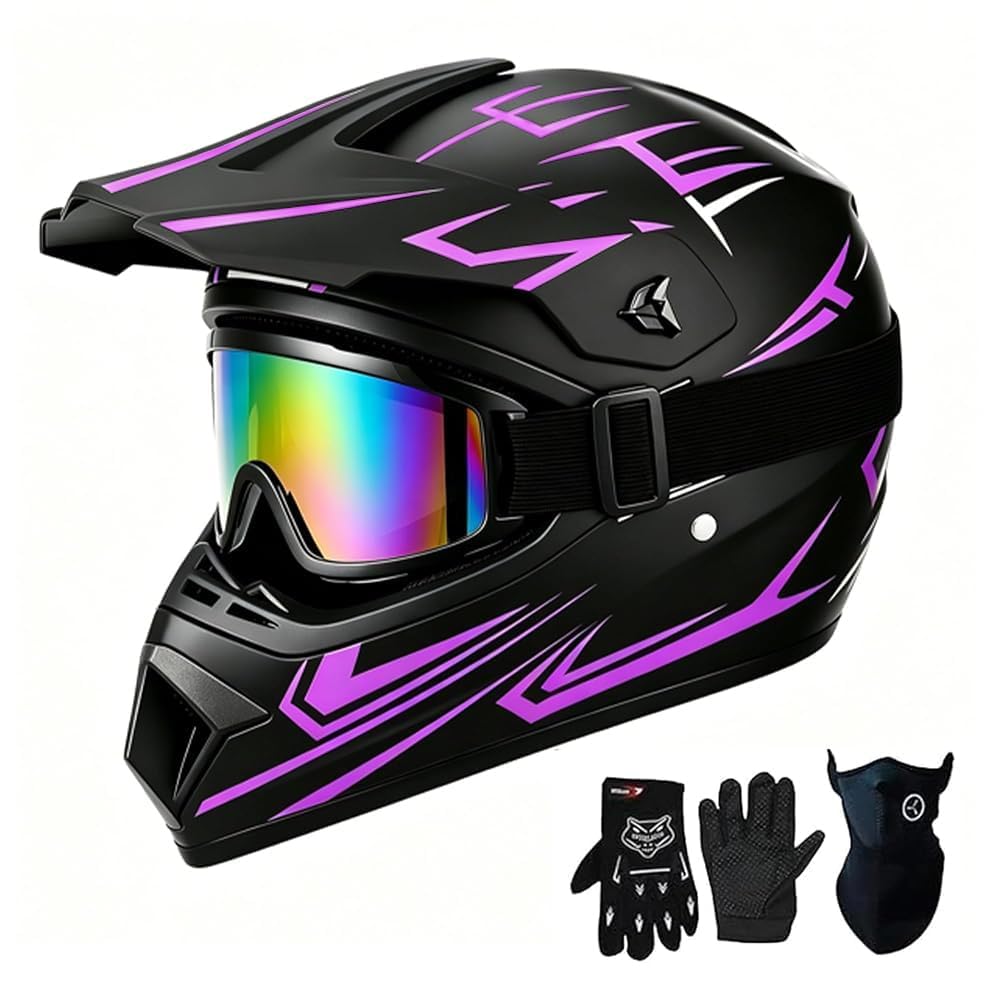 DOT Certified Kids Youth Full Face Motorcycle Helmet Z781