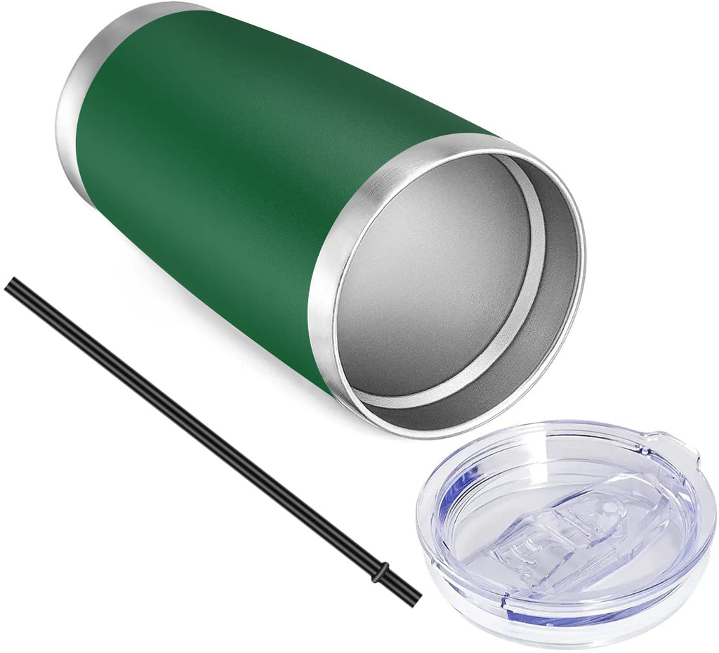 20oz Stainless Steel Insulated Tumbler with Lid and Straw E5953