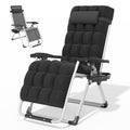 Zero Gravity Reclining Patio Lounge Chair, Black R372