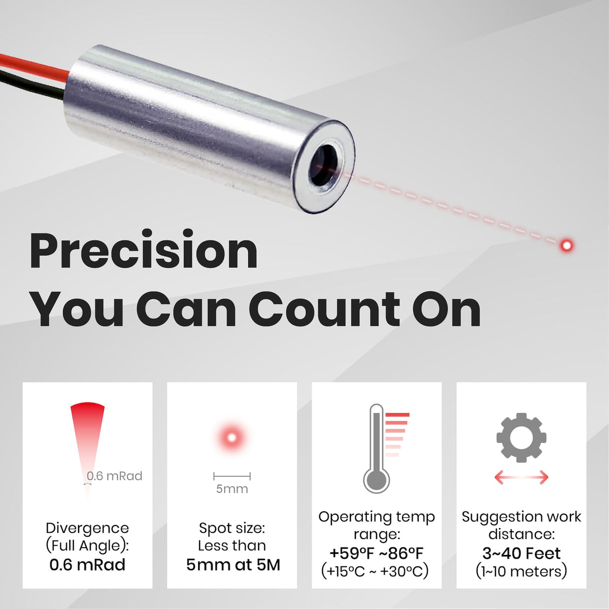 650nm Class 2 Laser Module W13020