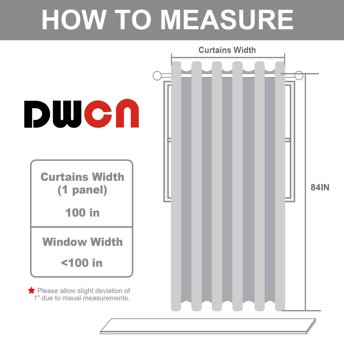 Dark Grey Thermal Blackout Room Divider Curtain Panel A9587