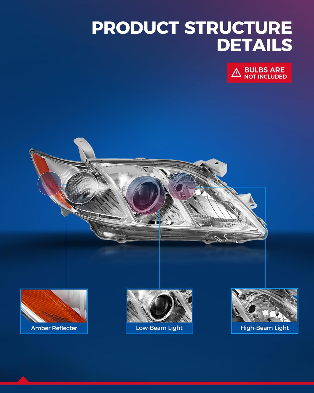 Chrome Headlight Assembly V839011