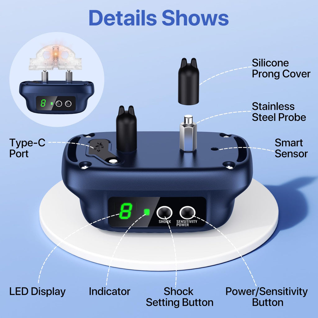 Automatic Waterproof Rechargeable Dog Bark Collar Q452