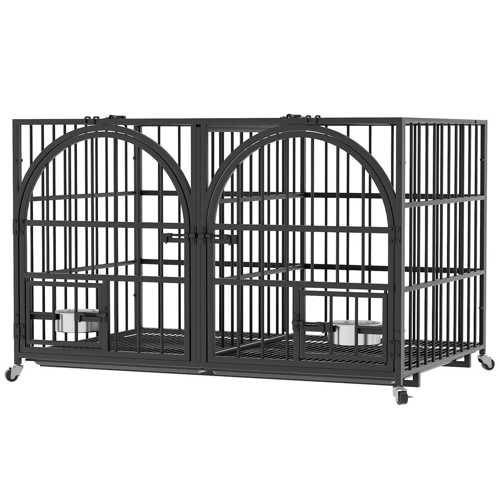 42" Heavy Duty Metal Dog Crate with Divider N76074