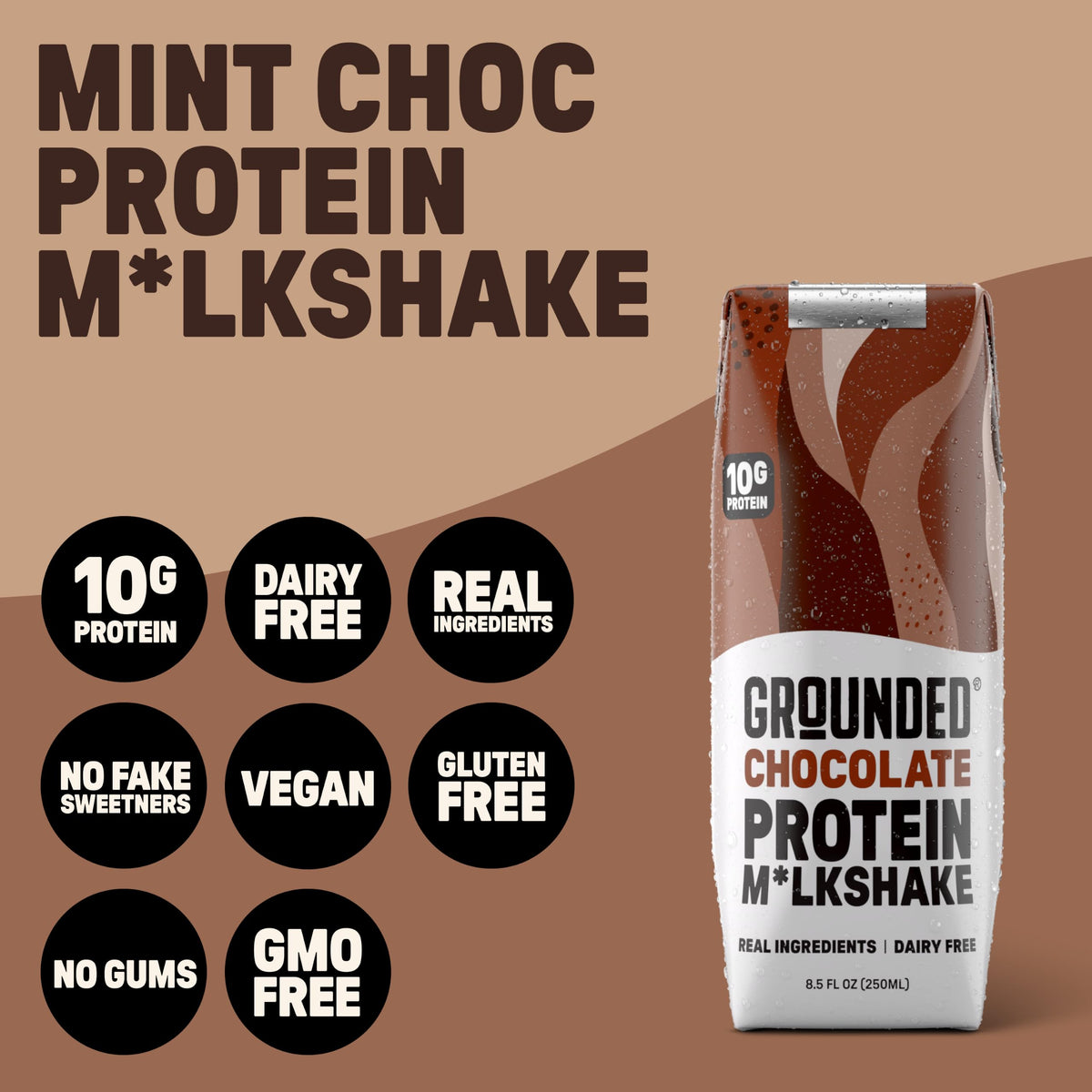 Chocolate Milk, Dairy Free, 10g Protein, 8.5 fl oz, 12 Pack Y5574
