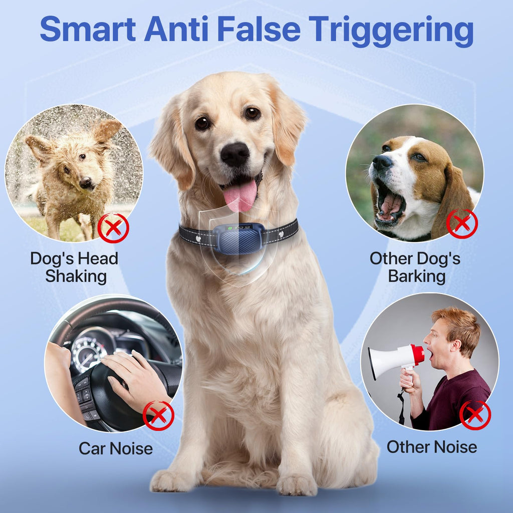 Automatic Waterproof Rechargeable Dog Bark Collar Q452