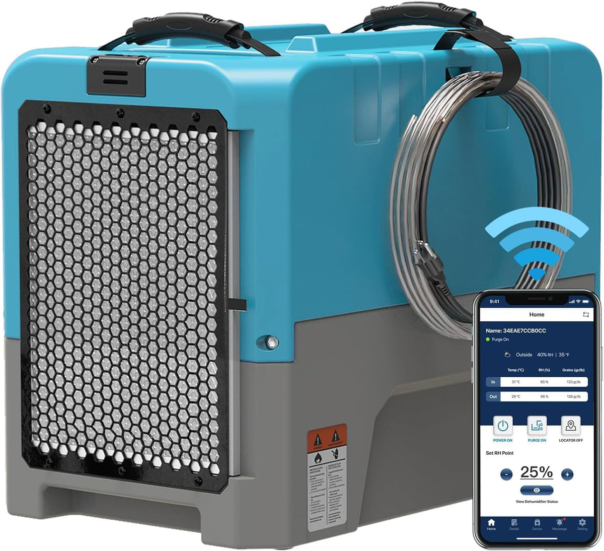 180 PPD Commercial & Industrial Dehumidifier with Pump N64644