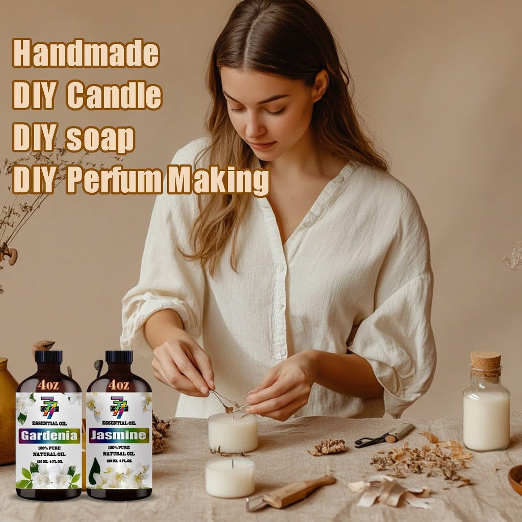 4 Fl Oz Lavender and Jasmine Essential Oil Set N9150