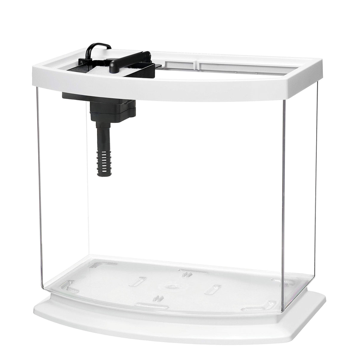 White 2.5 Gallon Aquarium Fish Tank Kit Q266