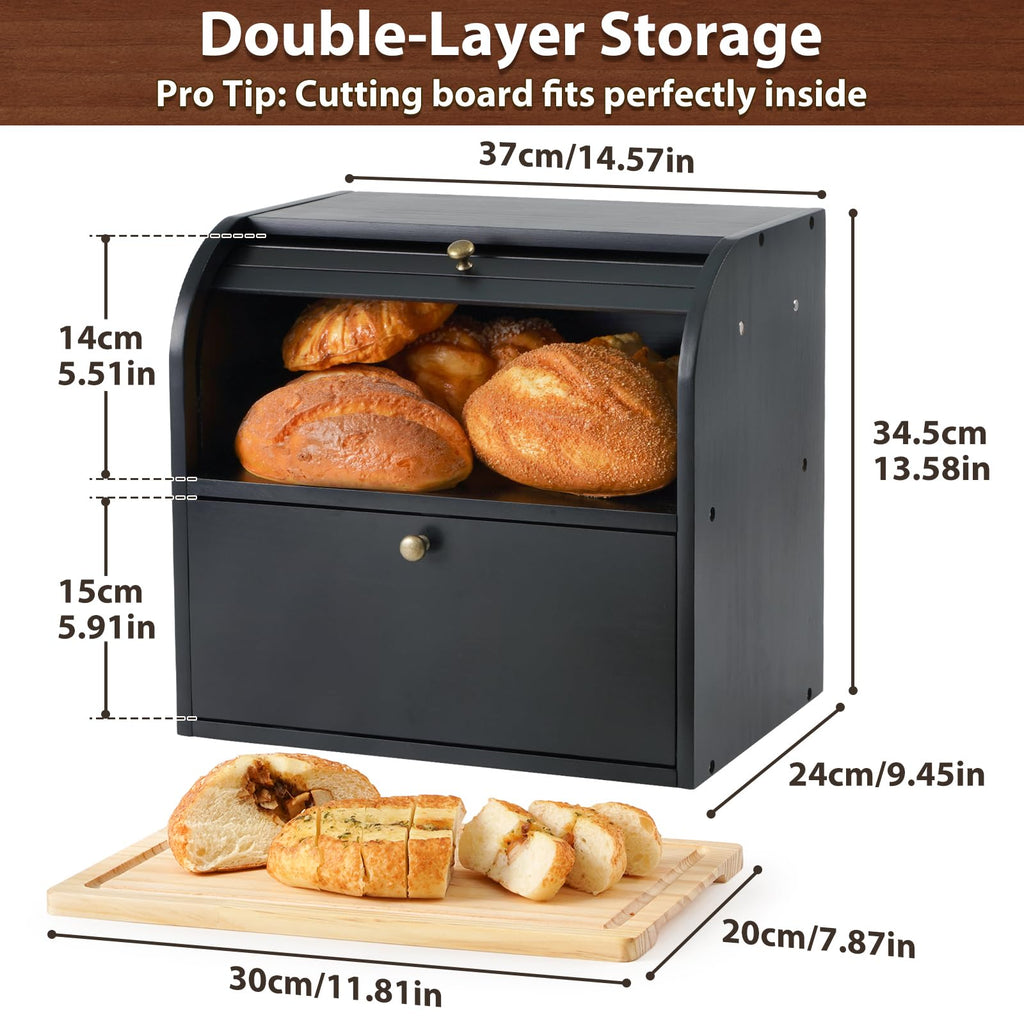 Wooden Bread Box K731