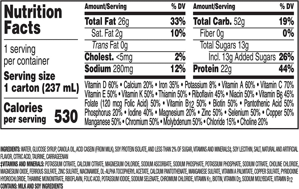 Very High Calorie Nutritional Drink Variety Pack, 12 Count R301