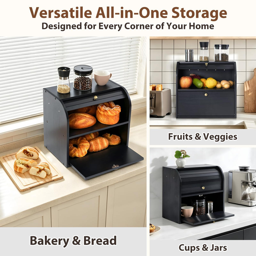 Wooden Bread Box K731
