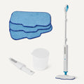Steam Mop for Sealed Hard Floors, 3 Washable Pads, 20-Foot Cord, White R165