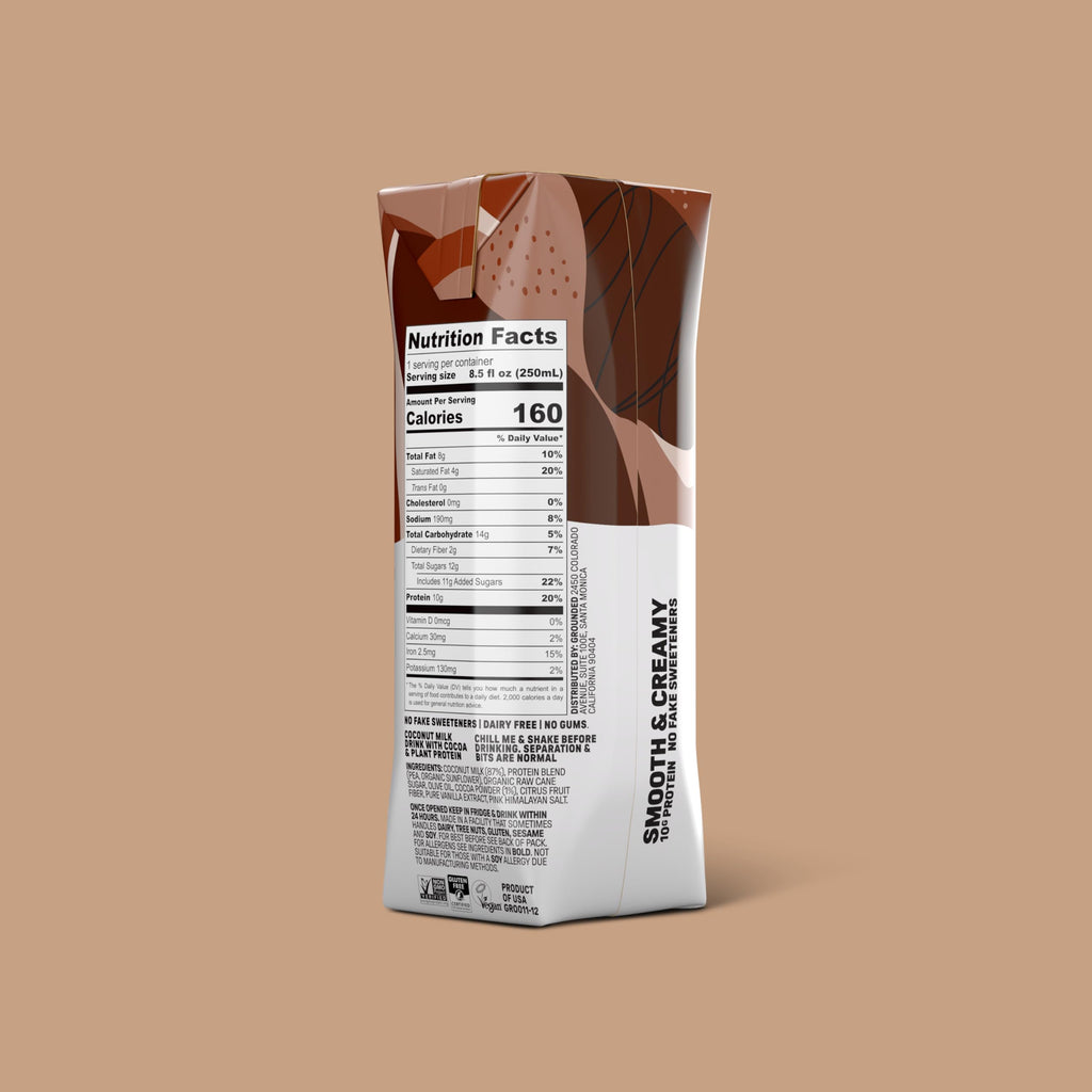 Chocolate Milk, Dairy Free, 10g Protein, 8.5 fl oz, 12 Pack Y5574
