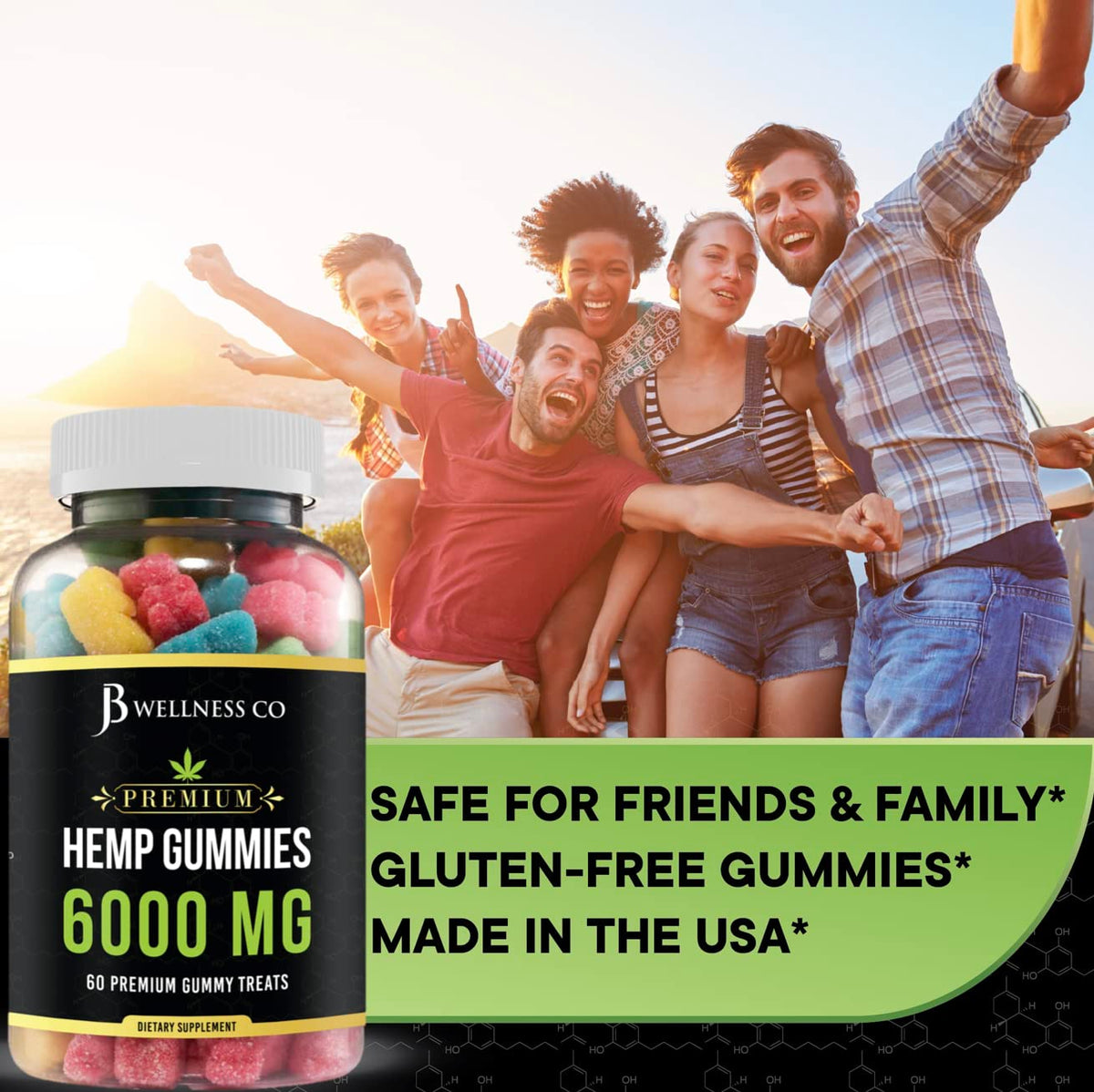 Hemp Gummies with Hemp Oil 2-Pack K148208