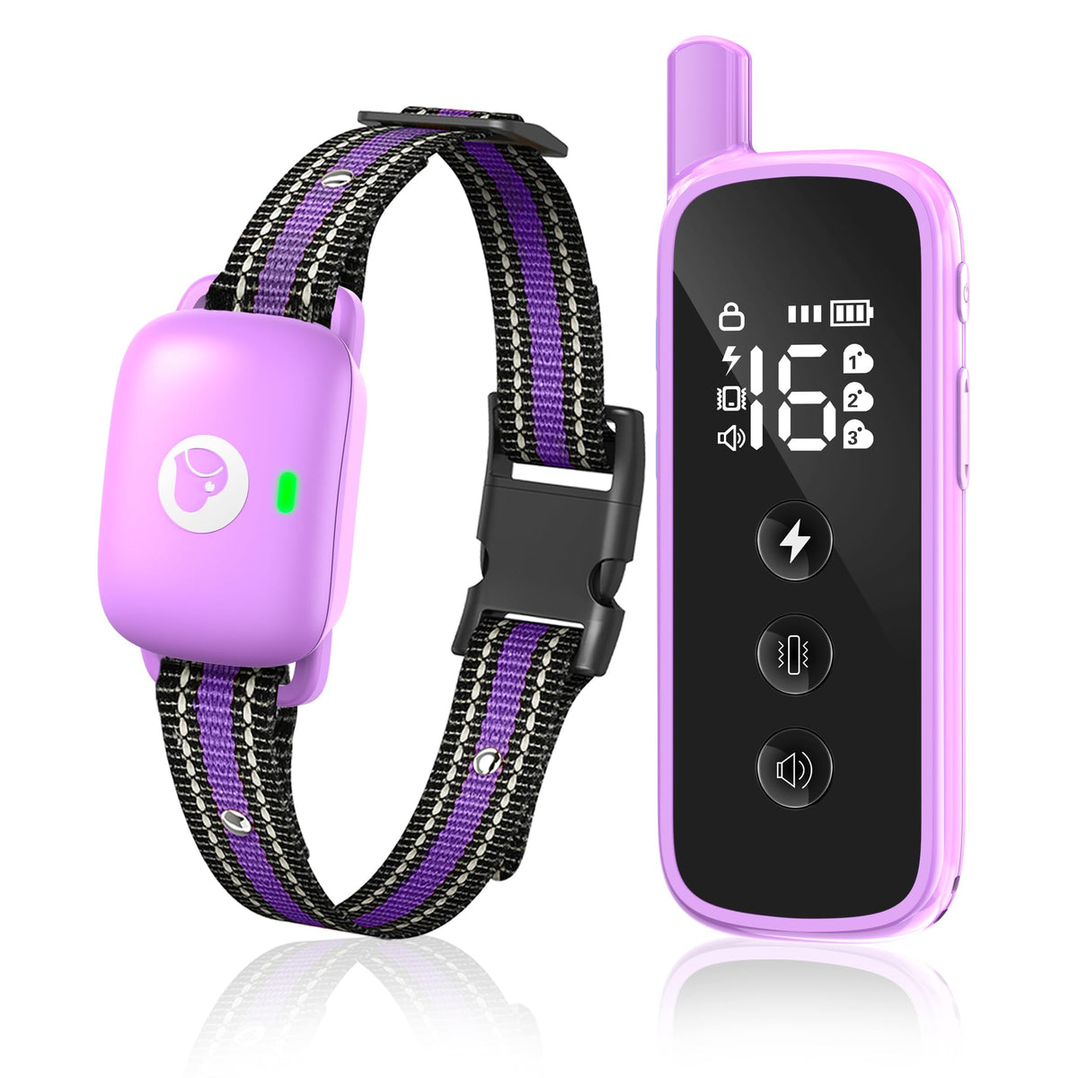 Dog Training Collar with Remote Purple R145385