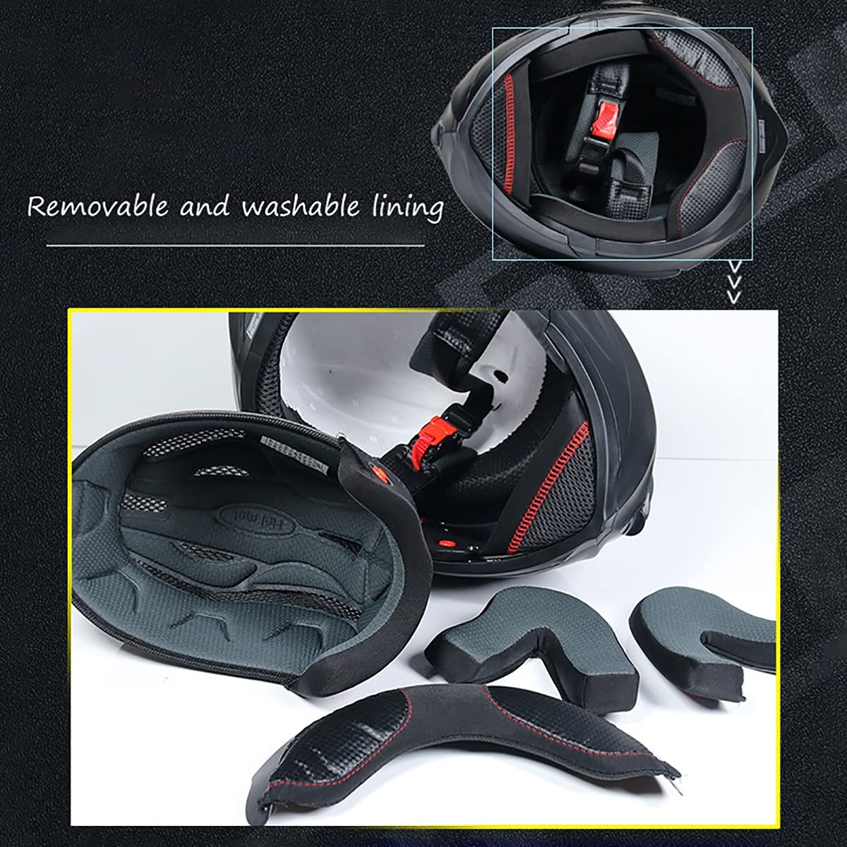 Bluetooth Modular Full Face Motorcycle Helmet DOT ECE X87785