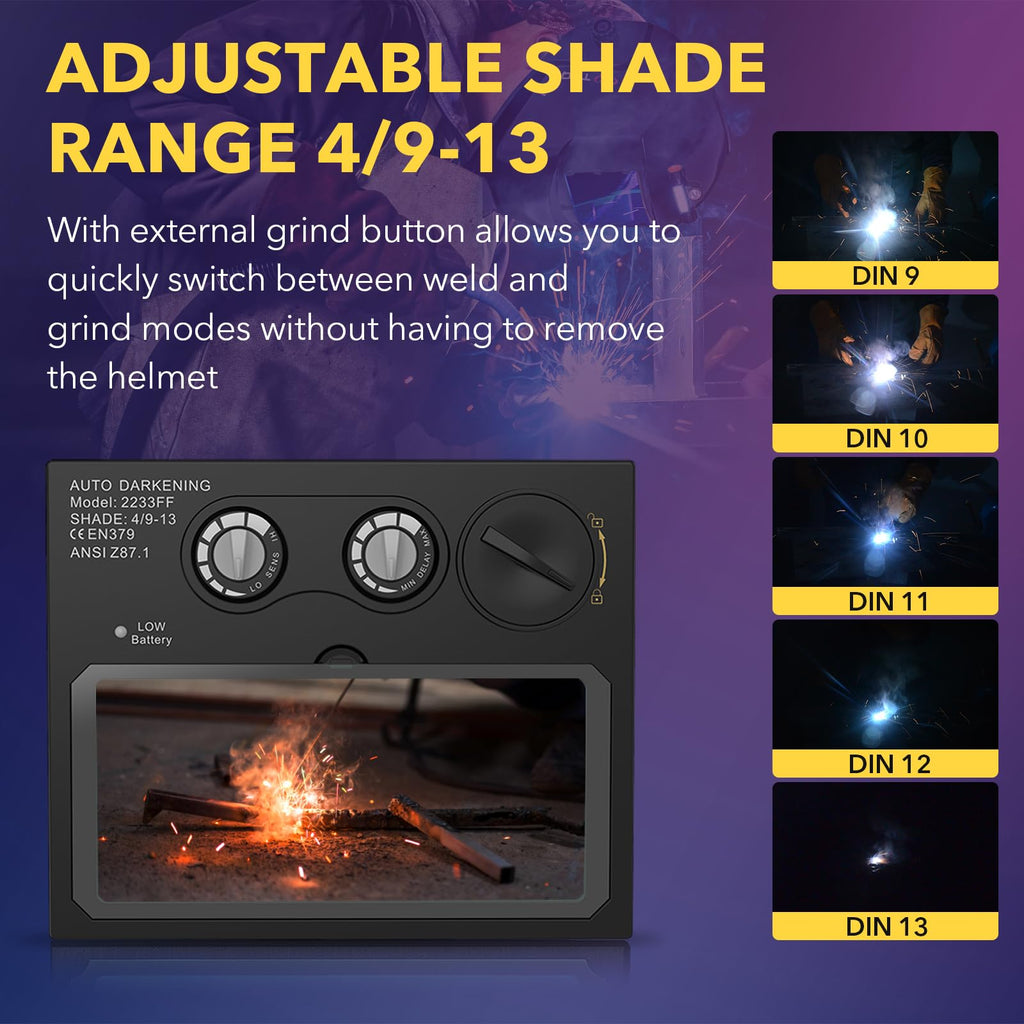 Auto Darkening Welding Lens Solar True Color P743