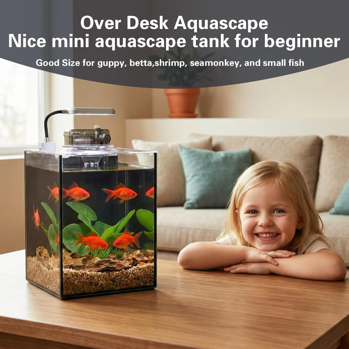 2.2 Gallon Glass Aquarium Set P69821