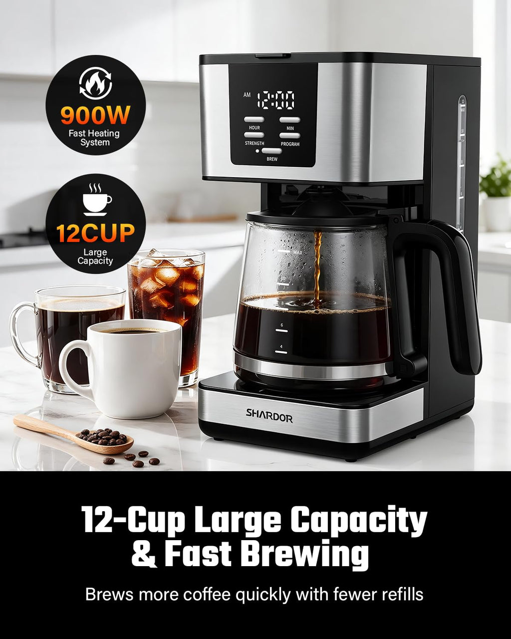 12-Cup Programmable Coffee Maker L61776